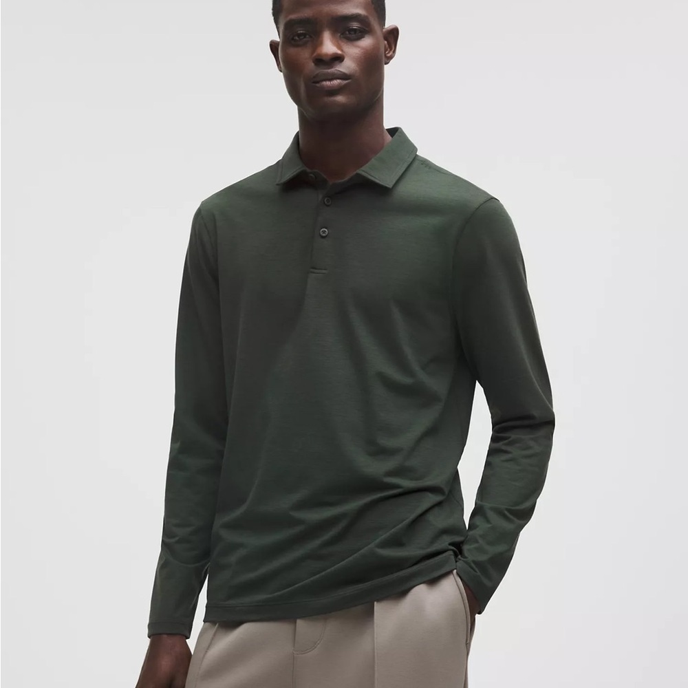 Lululemon forest green Evolution Long Sleeve Polo shirt - Small